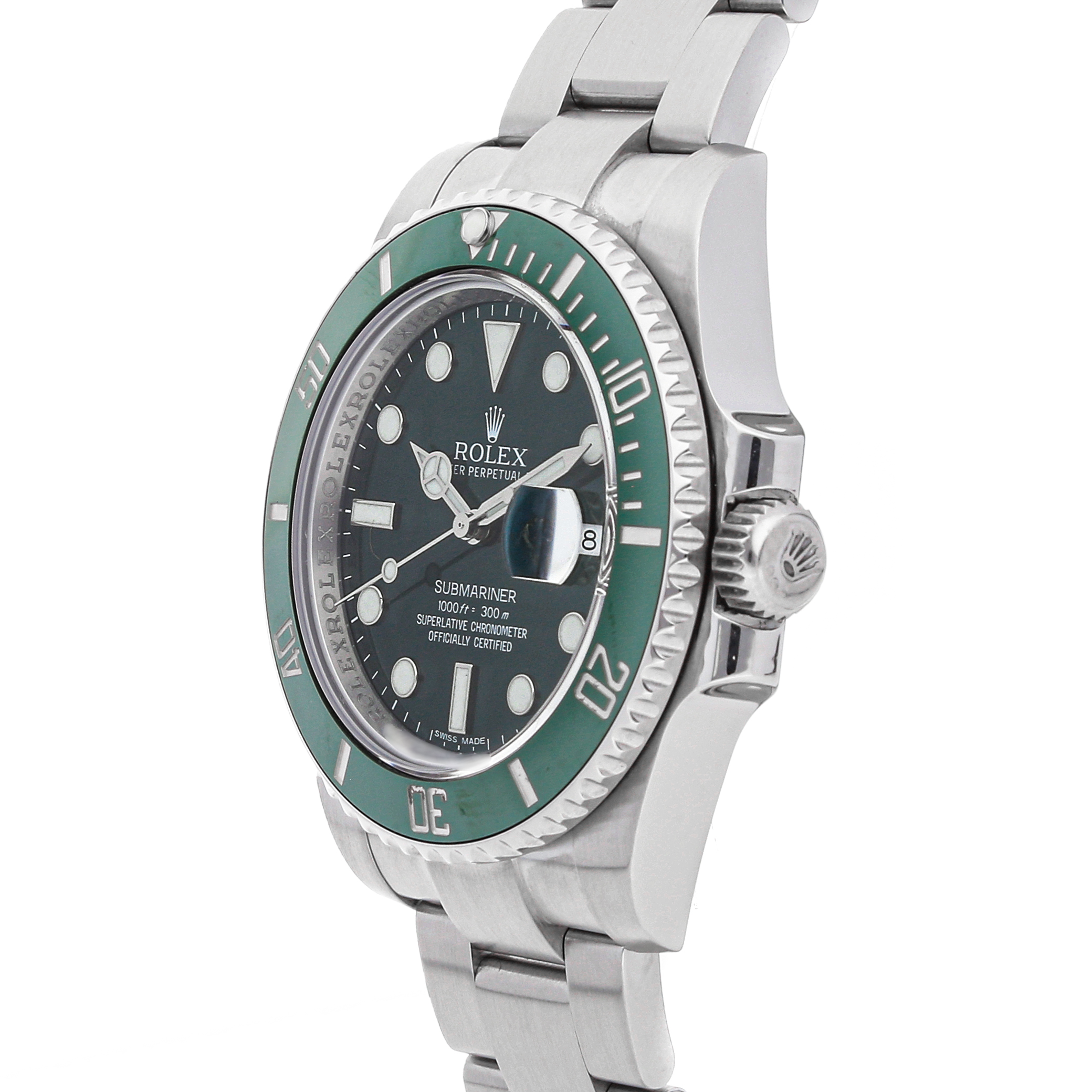 Men Green Replica Rolex Submariner Hulk 116610lv Stainless Steel Men Green Replica Rolex Submariner Hulk 116610lv Stainless Steel