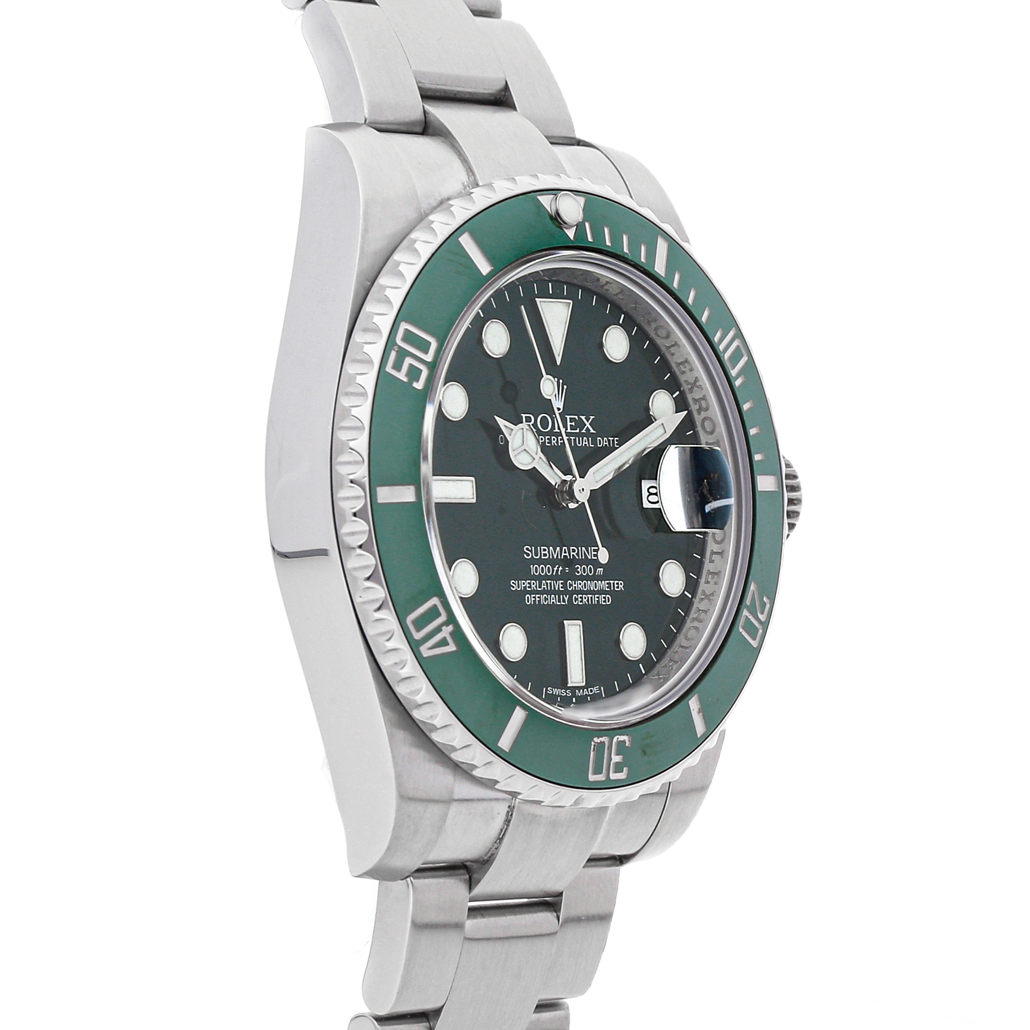 Men Green Replica Rolex Submariner Hulk 116610lv Stainless Steel Men Green Replica Rolex Submariner Hulk 116610lv Stainless Steel