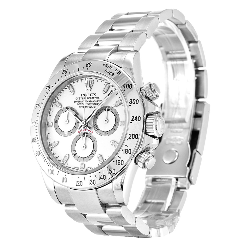 Rolex Daytona 116520 Mens White Steel Automatic 40 MM Watch Rolex Daytona 116520 Mens White Steel Automatic 40 MM Watch