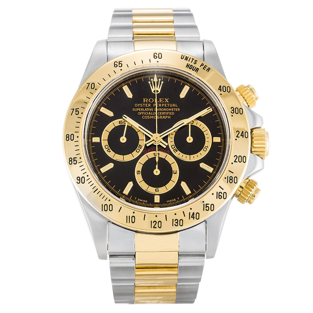 Rolex Daytona 16523 Black Baton Steel Automatic 40 MM Mens Watch Rolex Daytona 16523 Black Baton Steel Automatic 40 MM Mens Watch