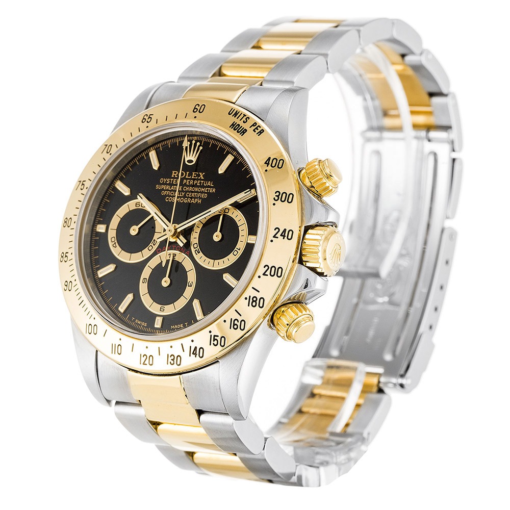 Rolex Daytona 16523 Black Baton Steel Automatic 40 MM Mens Watch Rolex Daytona 16523 Black Baton Steel Automatic 40 MM Mens Watch