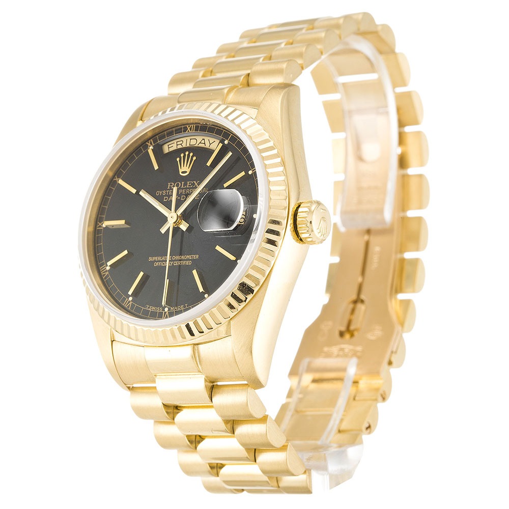 Rolex Day-Date 1803 36 MM Automatic Mens Champagne Baton Watch Rolex Day-Date 1803 36 MM Automatic Mens Champagne Baton Watch