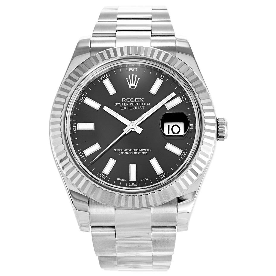 Rolex Datejust 116334 Black Mens Automatic 41 MM Steel Watch Rolex Datejust 116334 Black Mens Automatic 41 MM Steel Watch
