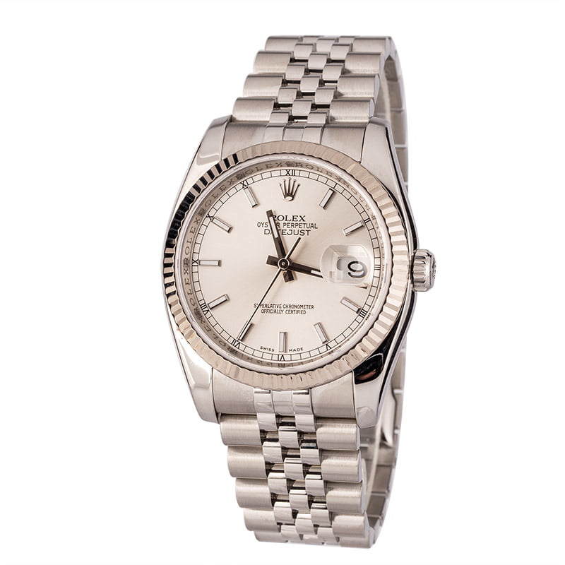 Rolex Datejust 116234 Men's Dial Silver Automatic 3135 Rolex Datejust 116234 Men's Dial Silver Automatic 3135