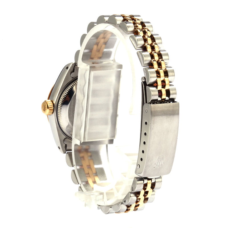 Rolex Datejust 69173 Ladies Dial Silver Tapestry 18k Yellow Gold Rolex Datejust 69173 Ladies Dial Silver Tapestry 18k Yellow Gold