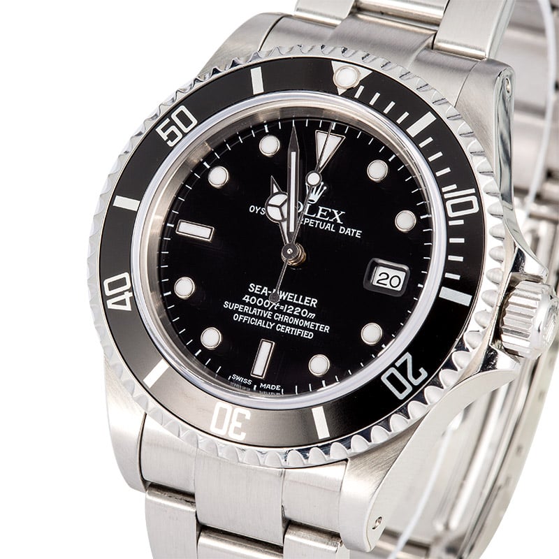 Rolex Sea-dweller 16600 Men's Dial Black Stainless Steel Rolex Sea-dweller 16600 Men's Dial Black Stainless Steel