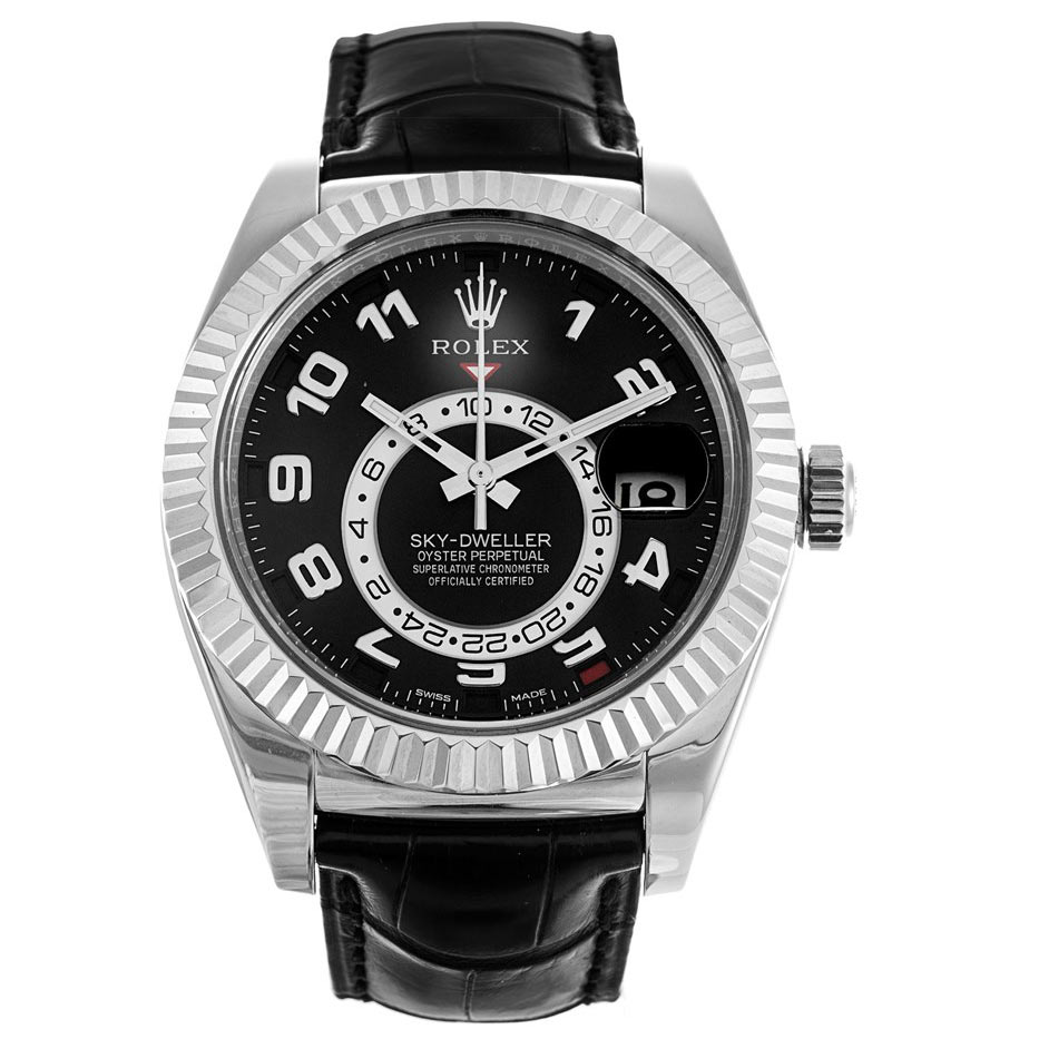 Rolex Sky-Dweller 326139 Black Leather Automatic Mens 42 MM Watch Rolex Sky-Dweller 326139 Black Leather Automatic Mens 42 MM Watch