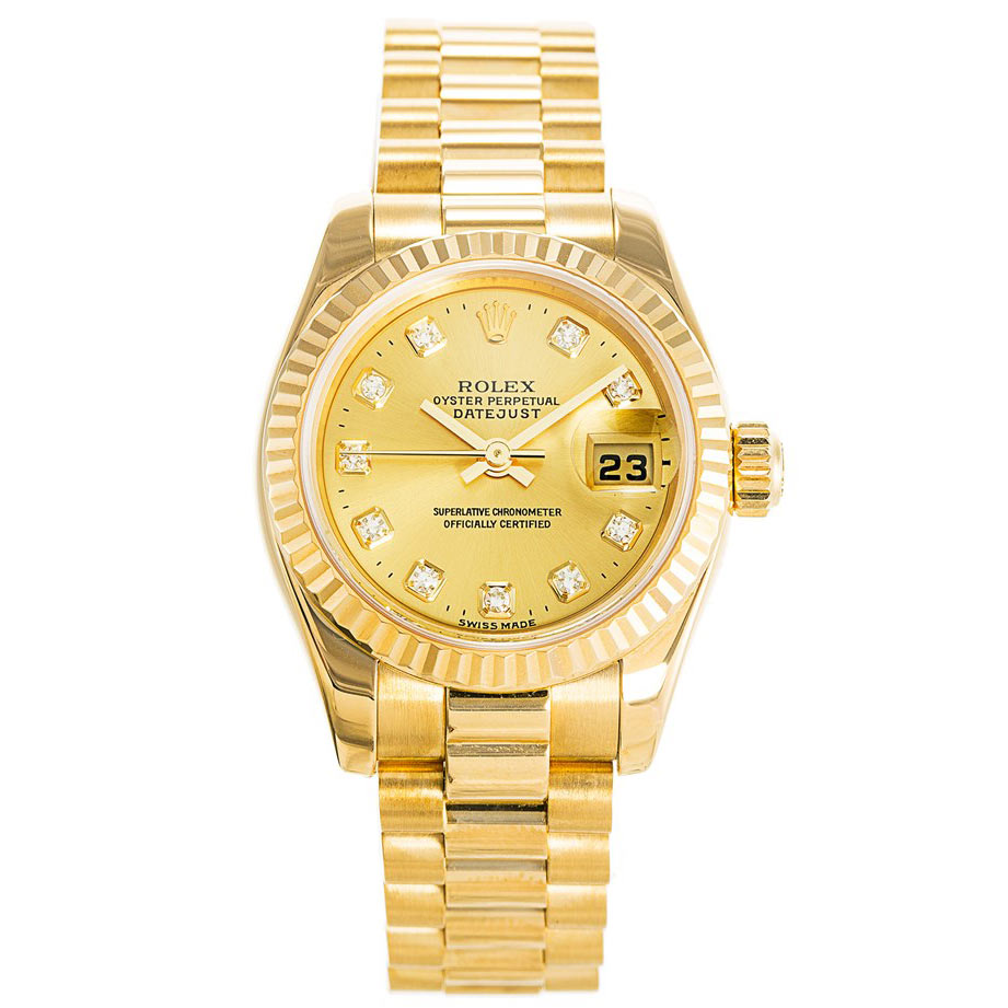 Rolex Datejust 179178 Ladies 26 MM Automatic Gold Plated Watch Rolex Datejust 179178 Ladies 26 MM Automatic Gold Plated Watch