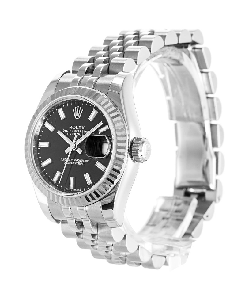 Rolex Datejust 179174 Black Automatic 26 MM Ladies Steel Watch Rolex Datejust 179174 Black Automatic 26 MM Ladies Steel Watch