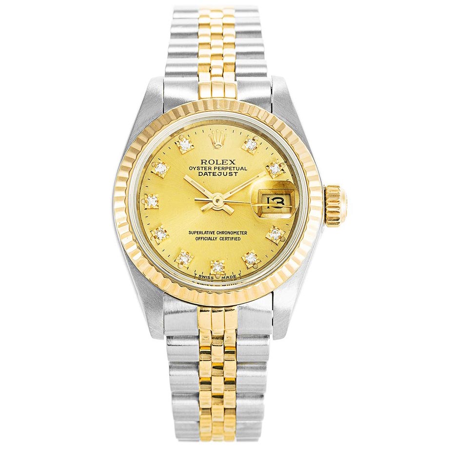 Rolex Datejust 69173 Ladies Steel Automatic 26 MM Gold Plated Watch Rolex Datejust 69173 Ladies Steel Automatic 26 MM Gold Plated Watch
