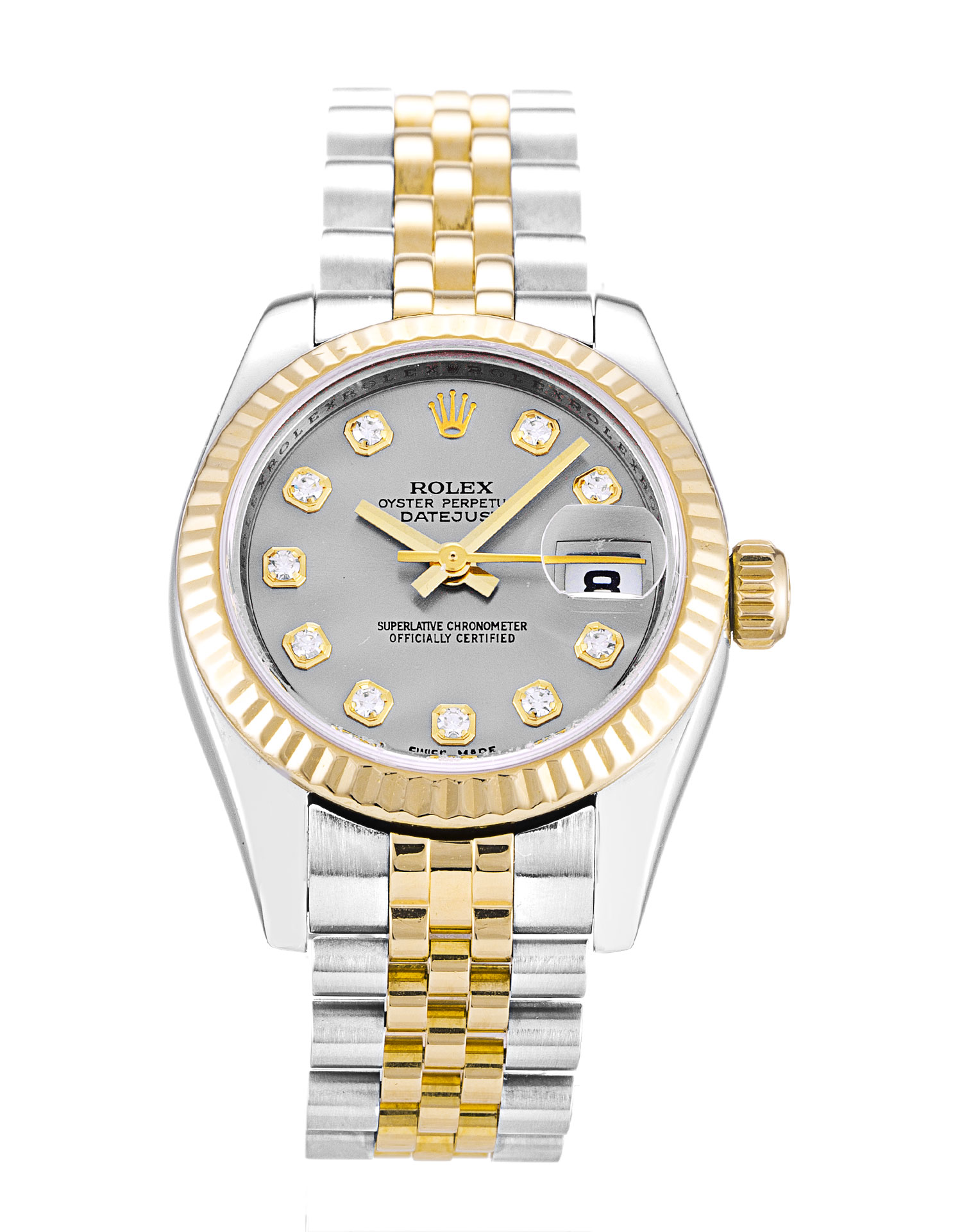 Rolex Datejust 179173 Ladies 26 MM Automatic Silver Diamond Watch Rolex Datejust 179173 Ladies 26 MM Automatic Silver Diamond Watch