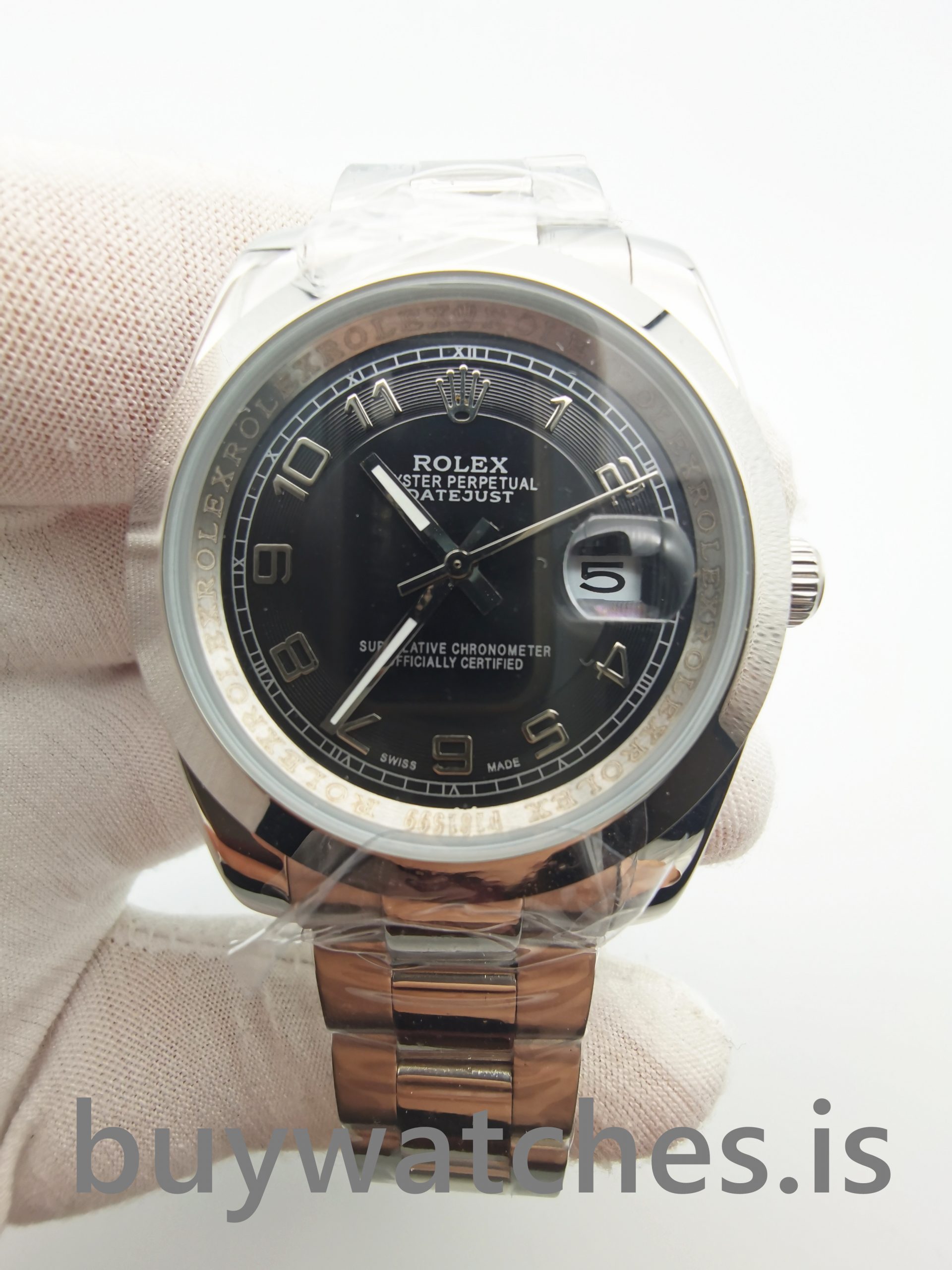 Rolex Datejust 116200 Black 36 Mm Automatic 904l Stainless Steel Watch Rolex Datejust 116200 Black 36 Mm Automatic 904l Stainless Steel Watch