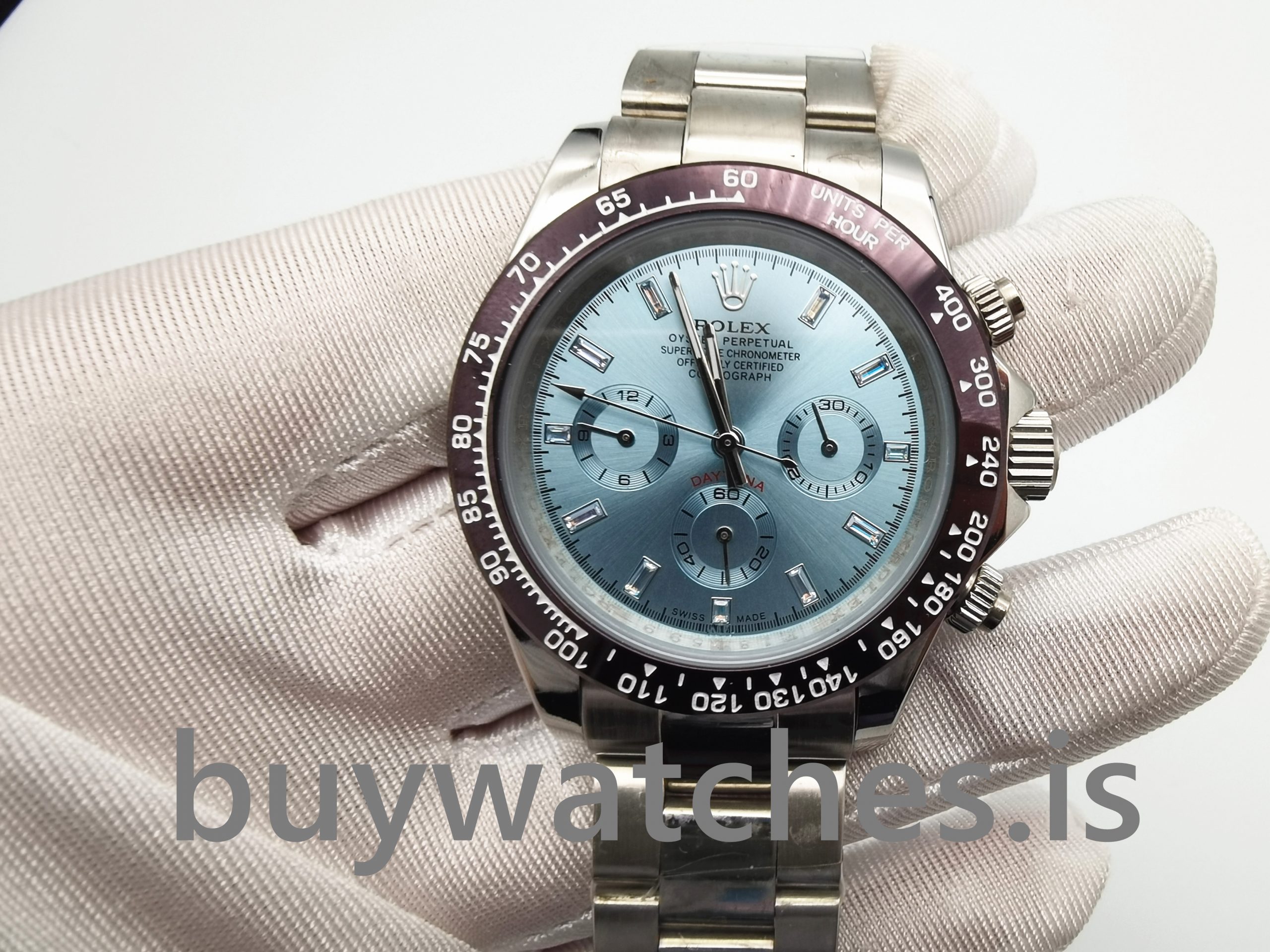 Rolex Daytona 116506 Light Blue Mens Automatic 950 Platinum Watch Rolex Daytona 116506 Light Blue Mens Automatic 950 Platinum Watch