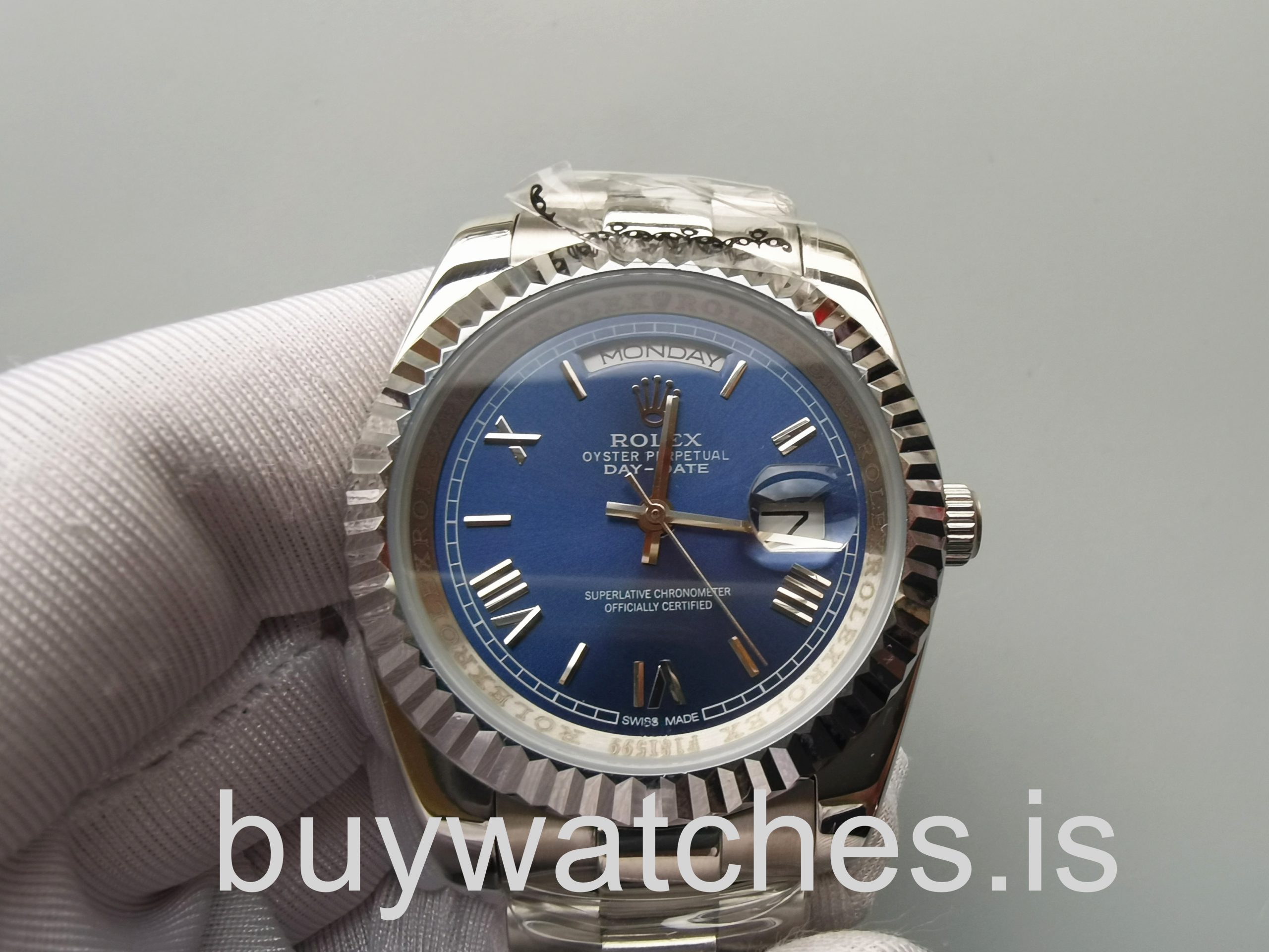 Rolex Day-Date 228239 Mens 40mm Blue 18kt White Gold Automatic Watch Rolex Day-Date 228239 Mens 40mm Blue 18kt White Gold Automatic Watch