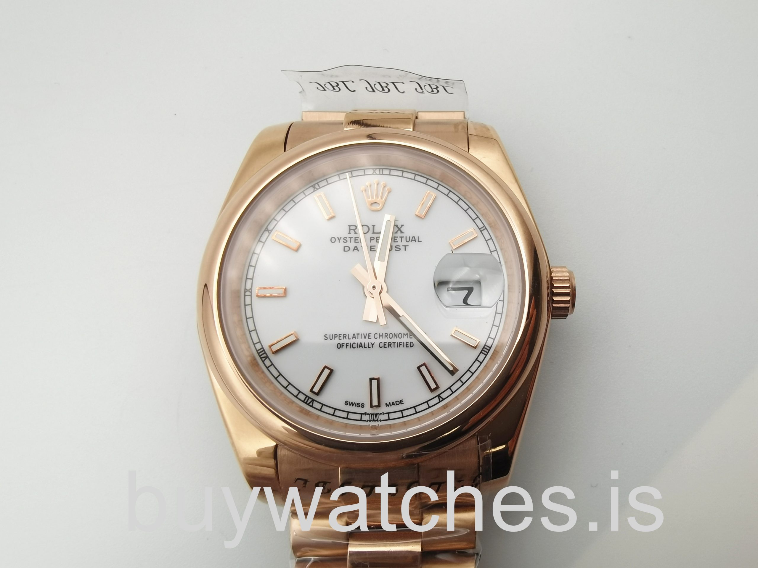 Rolex Datejust 4467 Unisex 36 Mm 18k Rose Gold Automatic Watch Rolex Datejust 4467 Unisex 36 Mm 18k Rose Gold Automatic Watch