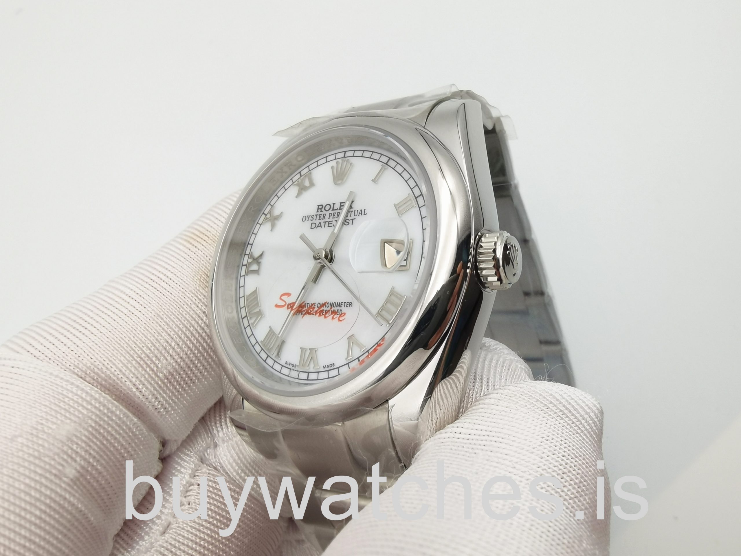 Rolex Datejust 16200 Silver Dial 36 mm Automatic Stainless Steel Watch Rolex Datejust 16200 Silver Dial 36 mm Automatic Stainless Steel Watch