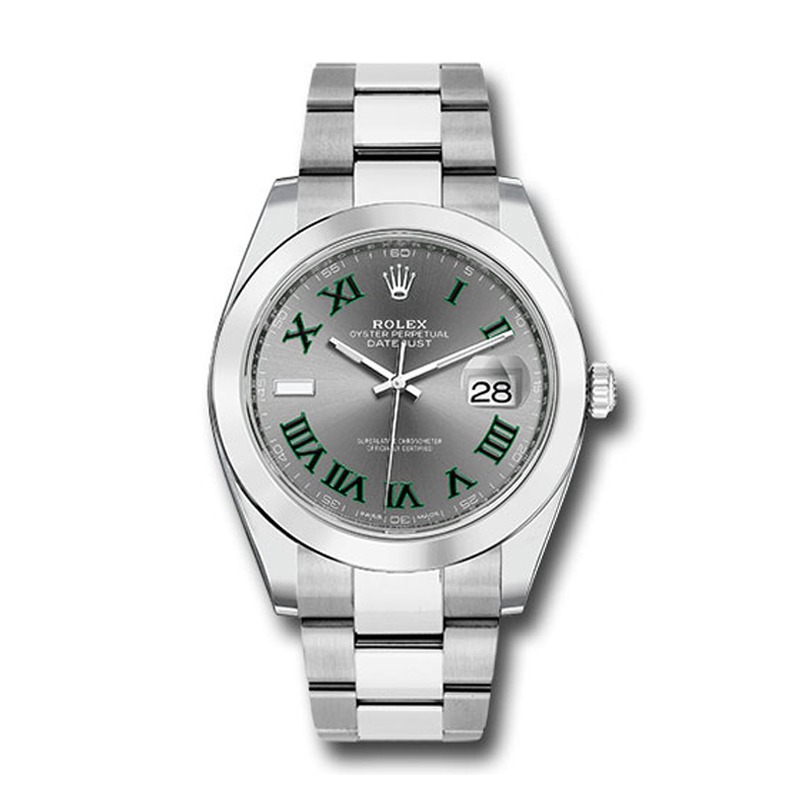 Rolex Datejust 126300 Grey Unisex 41 Mm Fold Clasp Steel Automatic Watch Rolex Datejust 126300 Grey Unisex 41 Mm Fold Clasp Steel Automatic Watch