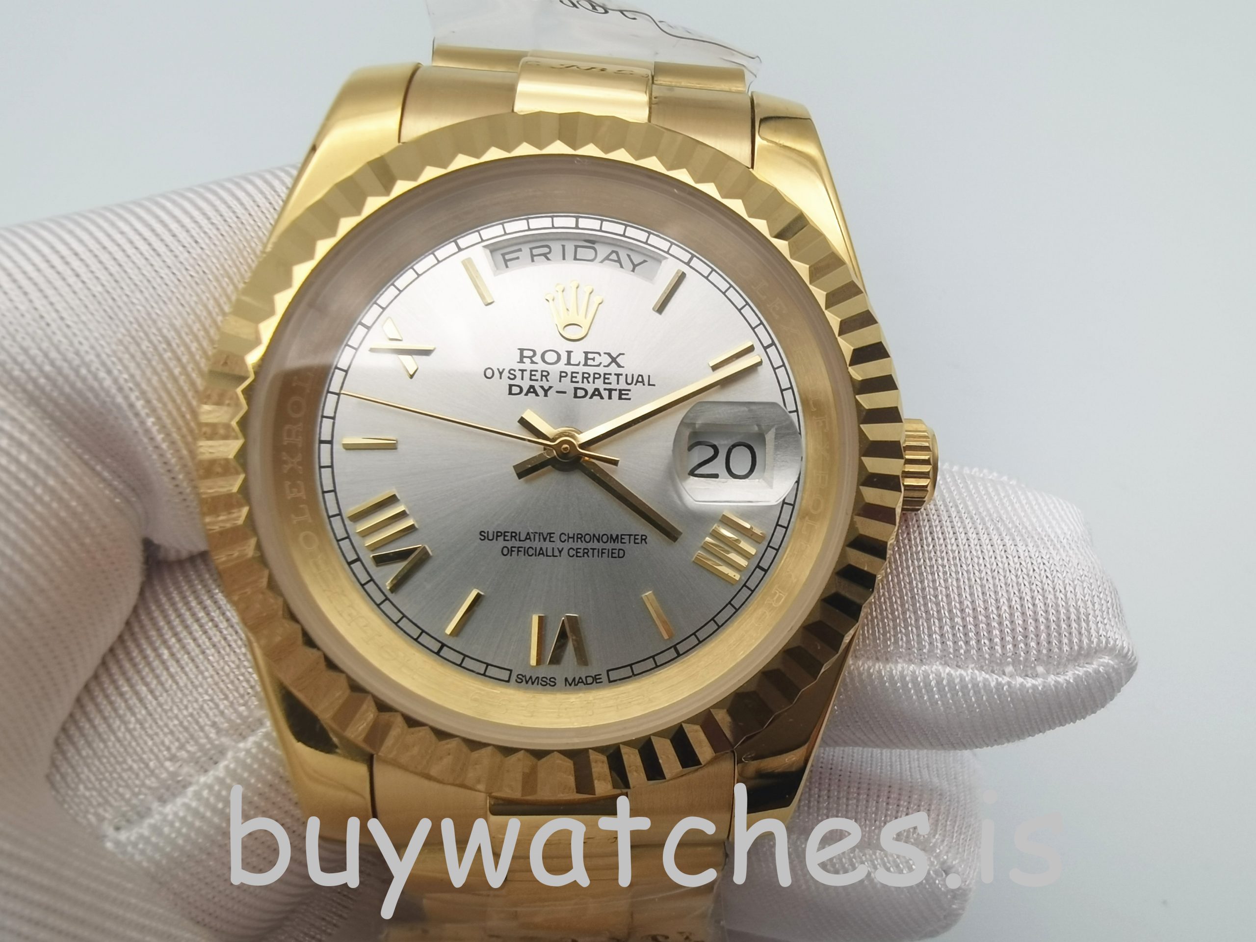 Rolex Day-Date II 218238 Automatic Mens 41 mm Steel Yellow Gold Watch Rolex Day-Date II 218238 Automatic Mens 41 mm Steel Yellow Gold Watch