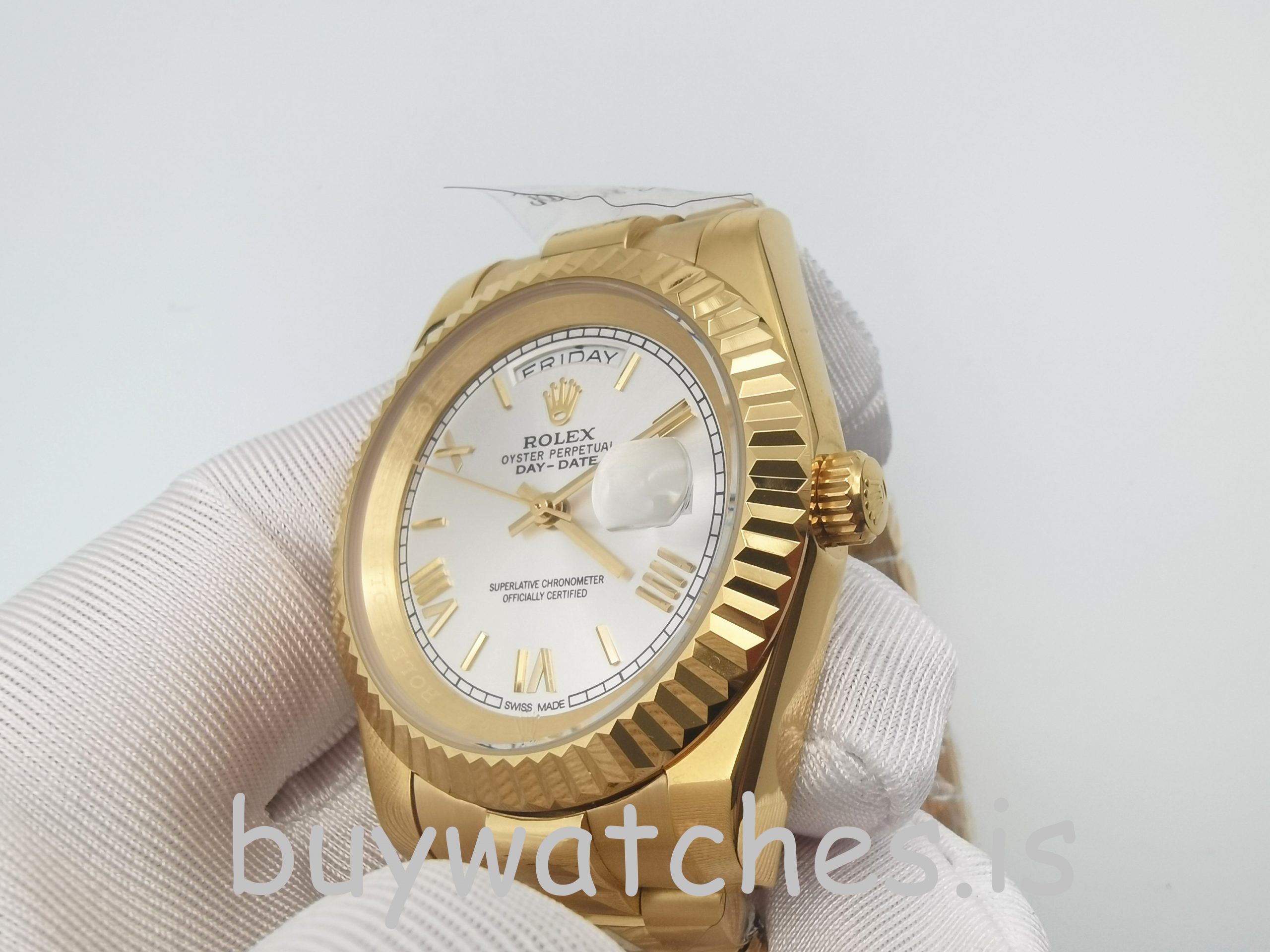 Rolex Day-Date II 218238 Automatic Mens 41 mm Steel Yellow Gold Watch Rolex Day-Date II 218238 Automatic Mens 41 mm Steel Yellow Gold Watch