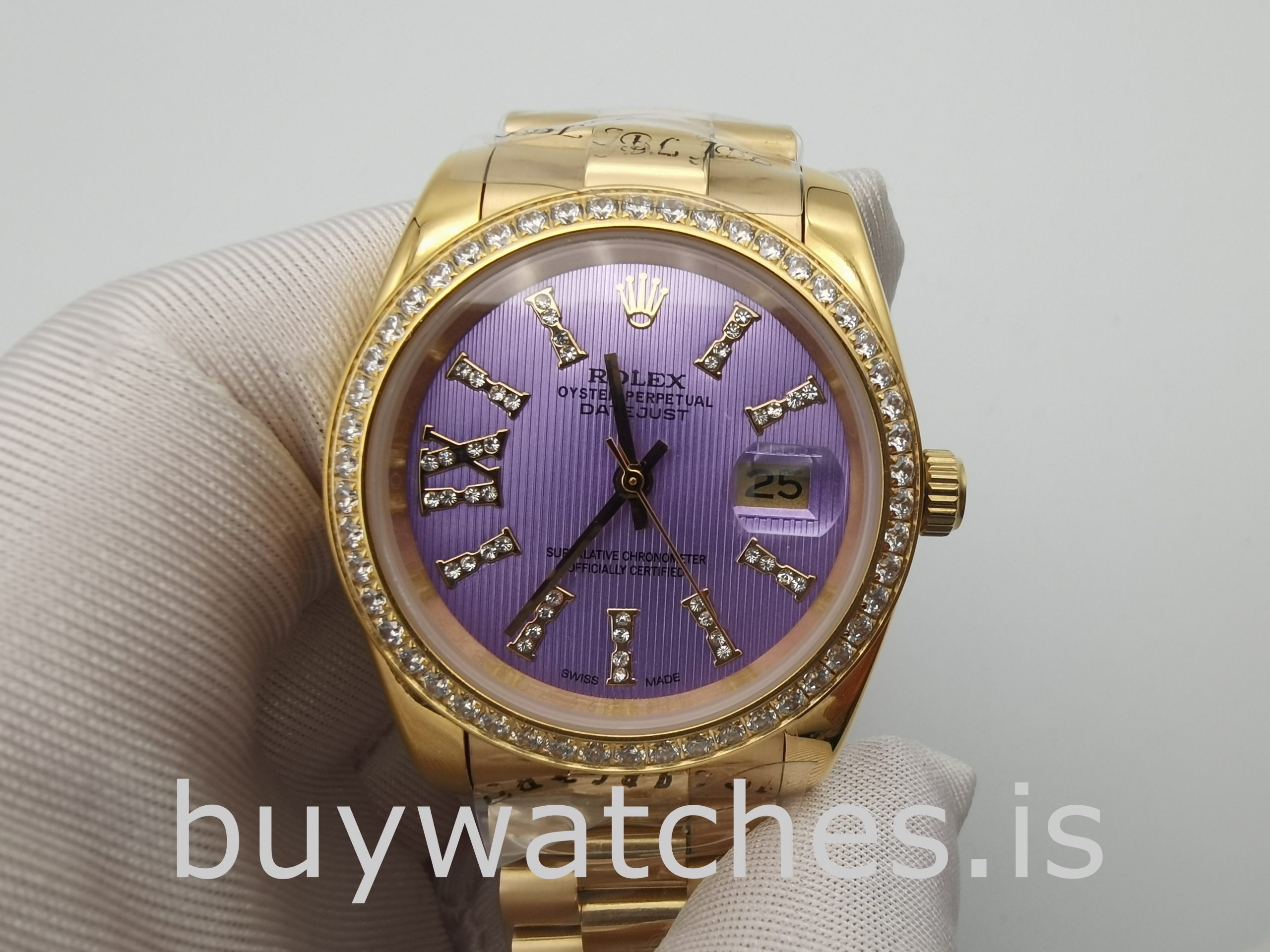 Rolex Datejust 278384 Ladies 31 mm Automatic Purple With Diamonds Watch Rolex Datejust 278384 Ladies 31 mm Automatic Purple With Diamonds Watch