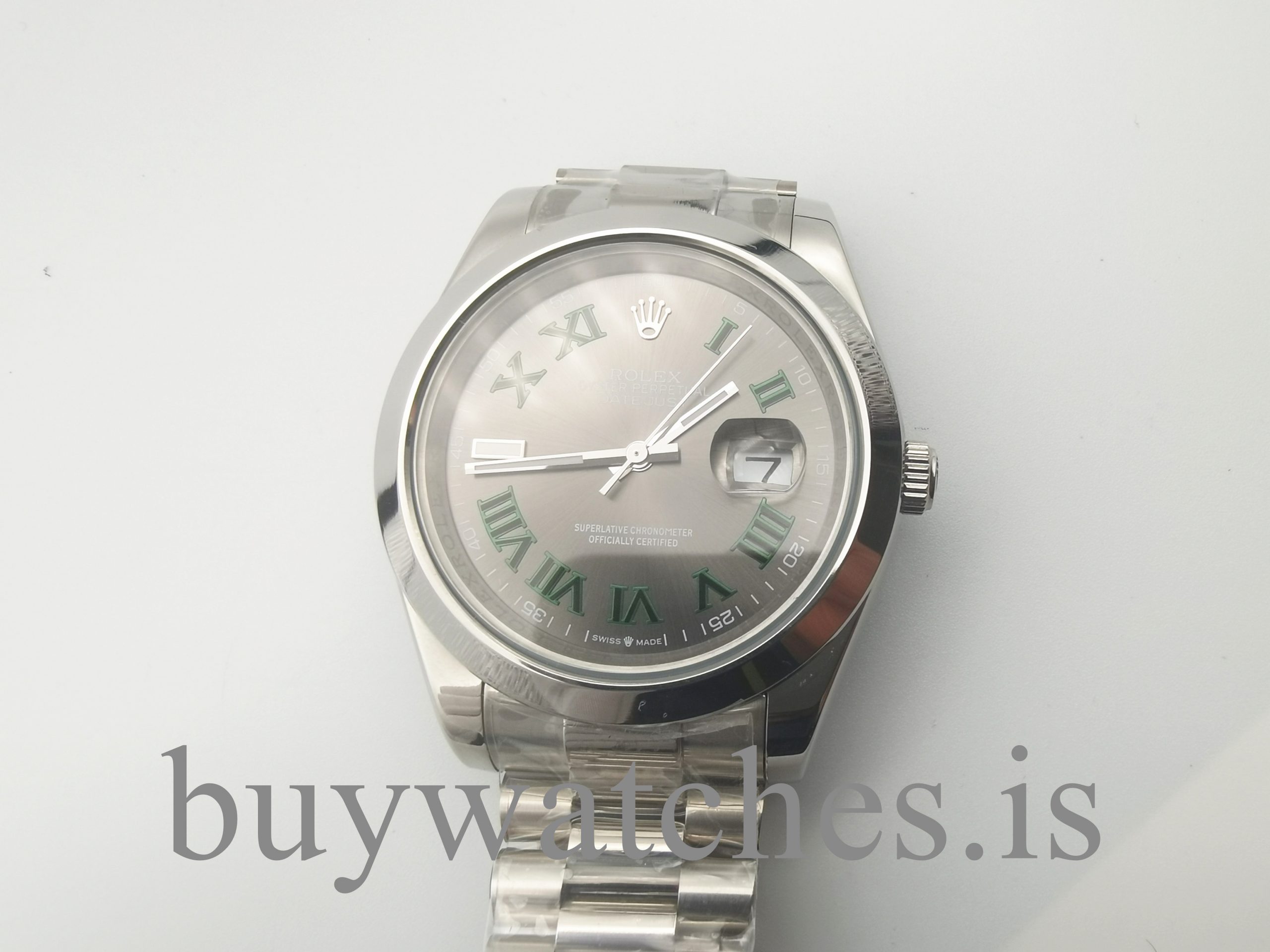 Rolex Datejust 126300 Grey Unisex 41 Mm Fold Clasp Steel Automatic Watch Rolex Datejust 126300 Grey Unisex 41 Mm Fold Clasp Steel Automatic Watch