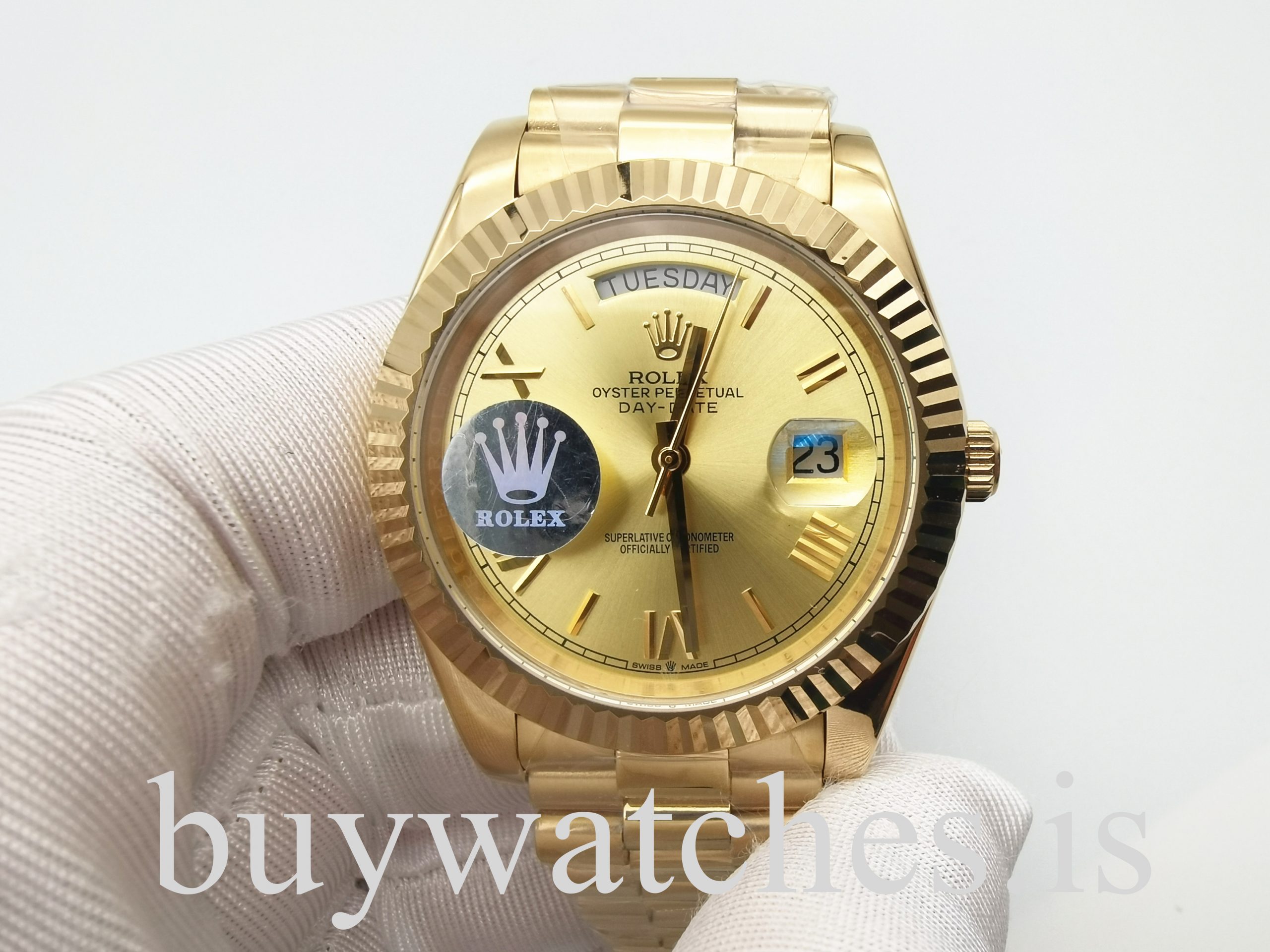 Rolex Day-Date 228238 Yellow Gold 40 mm Automatic Unisex Steel Watch Rolex Day-Date 228238 Yellow Gold 40 mm Automatic Unisex Steel Watch