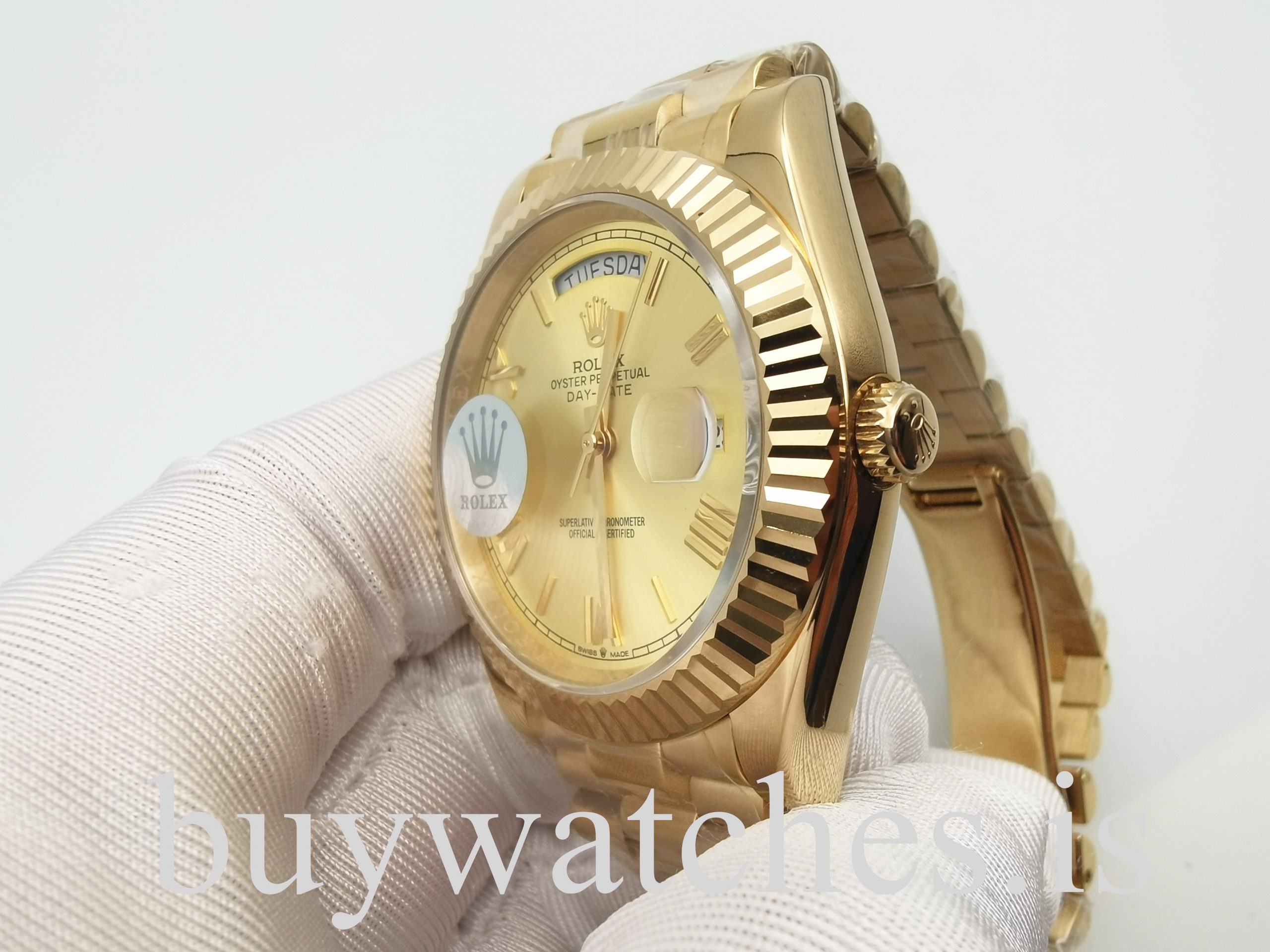 Rolex Day-Date 228238 Yellow Gold 40 mm Automatic Unisex Steel Watch Rolex Day-Date 228238 Yellow Gold 40 mm Automatic Unisex Steel Watch