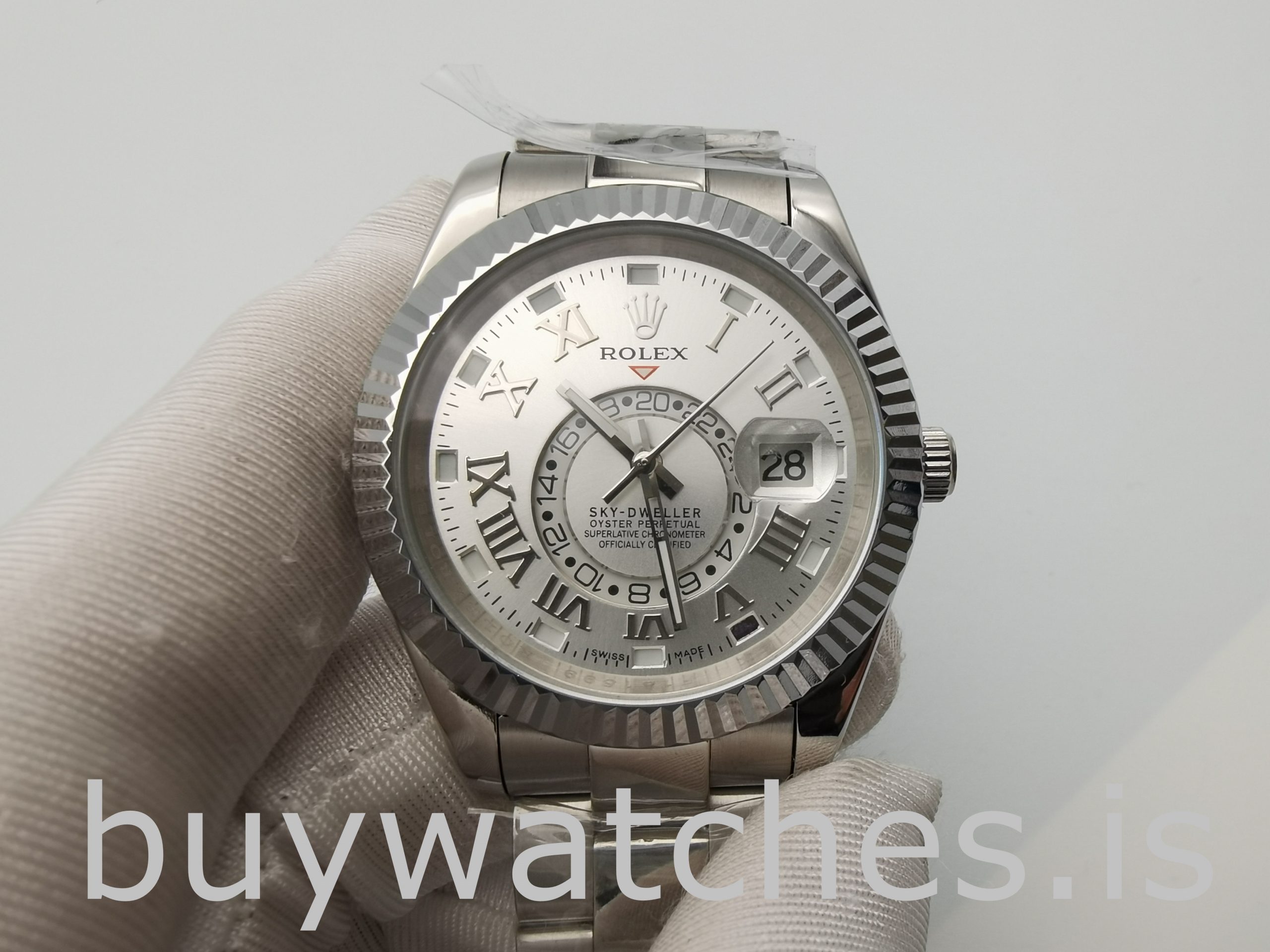 Rolex Sky-Dweller 326939 Ivory Dial 42mm Men's Round Automatic Watch Rolex Sky-Dweller 326939 Ivory Dial 42mm Men's Round Automatic Watch