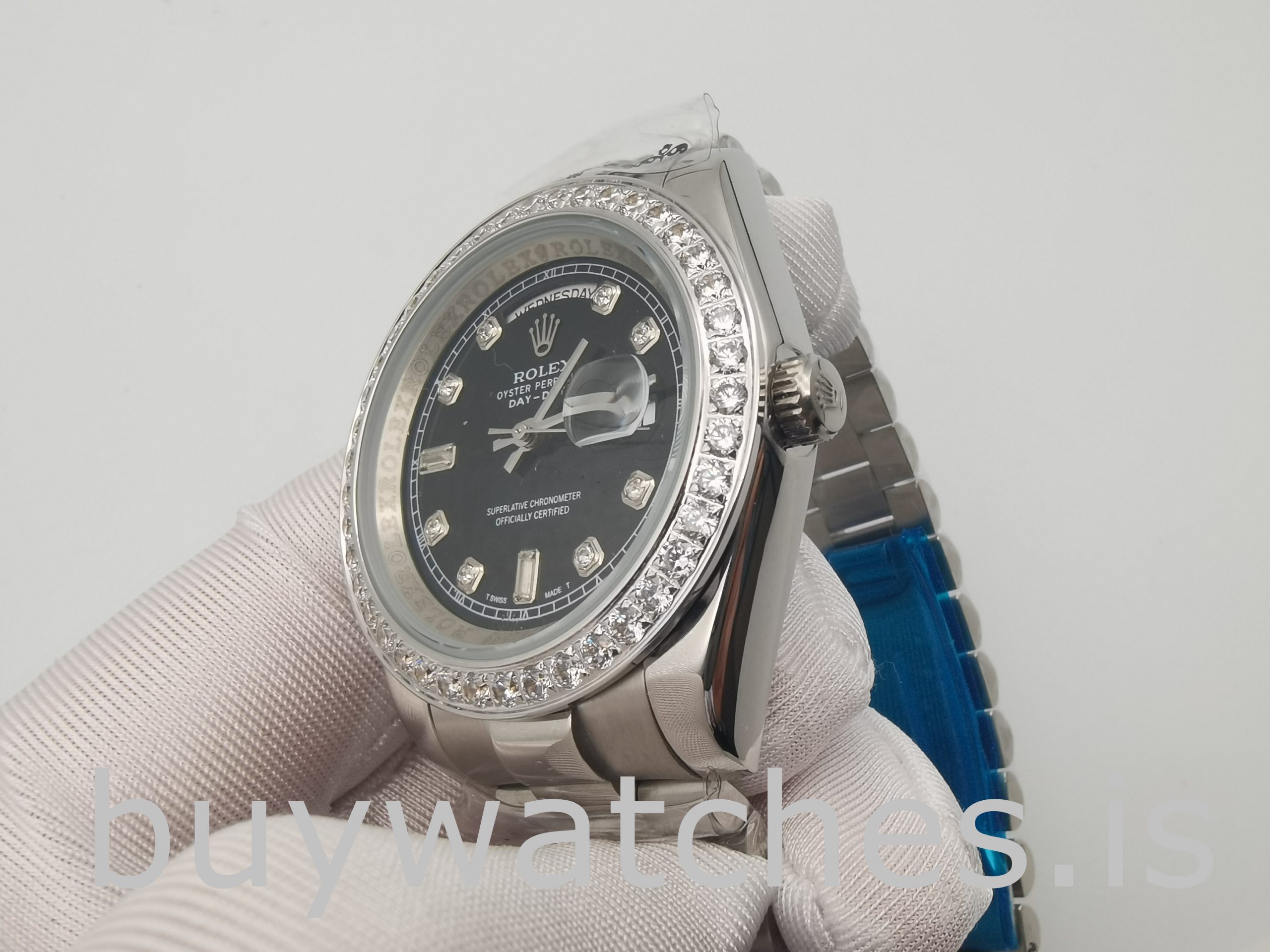 Rolex Day-Date 228349rbr Men's 40mm Black Dial Automatic Watch Rolex Day-Date 228349rbr Men's 40mm Black Dial Automatic Watch