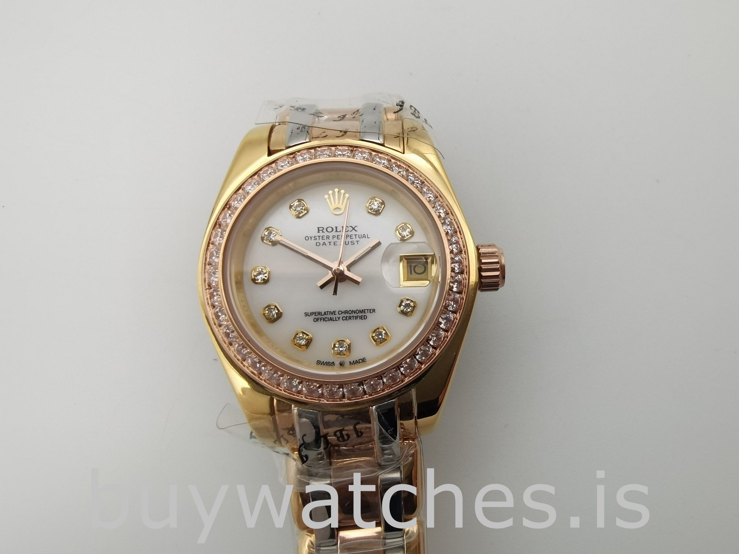 Rolex Datejust 80299 Ladies 18k Gold Automatic 29mm White Dial Watch Rolex Datejust 80299 Ladies 18k Gold Automatic 29mm White Dial Watch