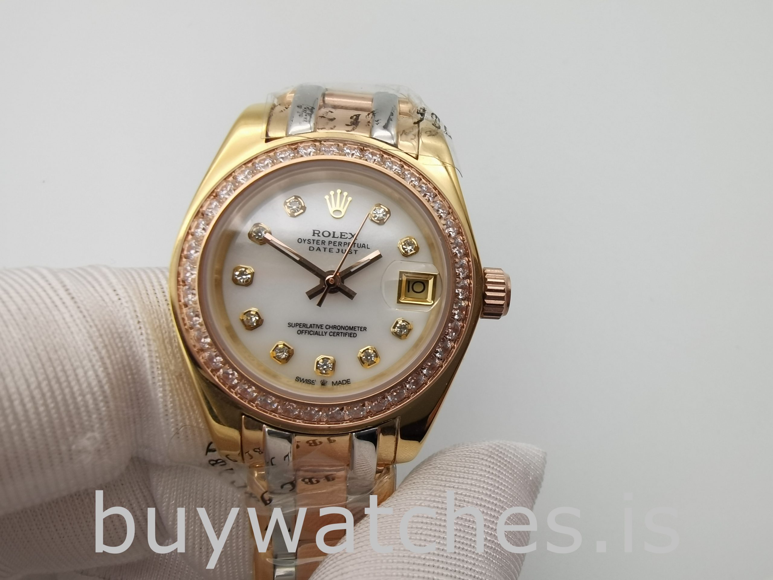 Rolex Datejust 80299 Ladies 18k Gold Automatic 29mm White Dial Watch Rolex Datejust 80299 Ladies 18k Gold Automatic 29mm White Dial Watch