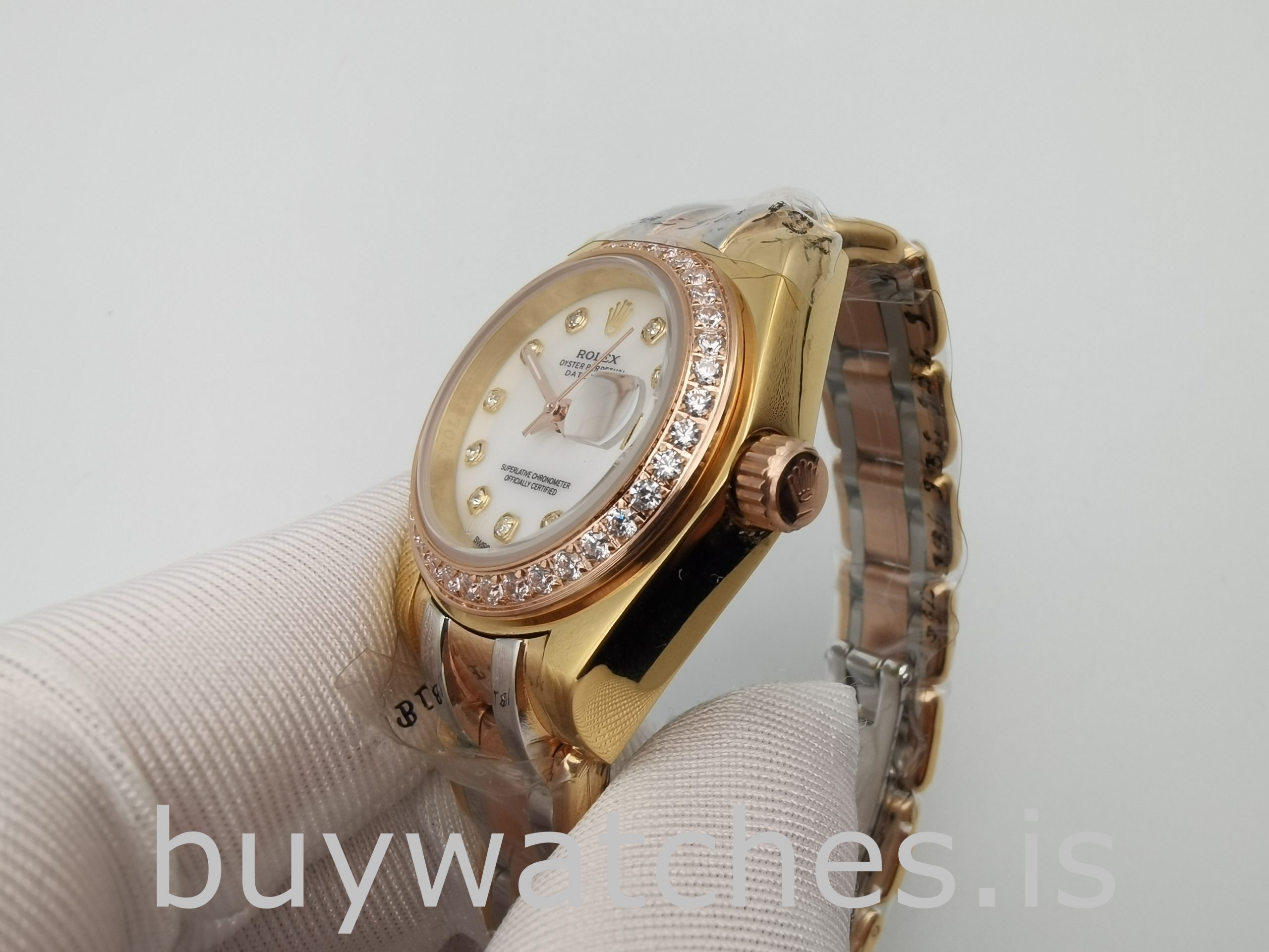 Rolex Datejust 80299 Ladies 18k Gold Automatic 29mm White Dial Watch Rolex Datejust 80299 Ladies 18k Gold Automatic 29mm White Dial Watch