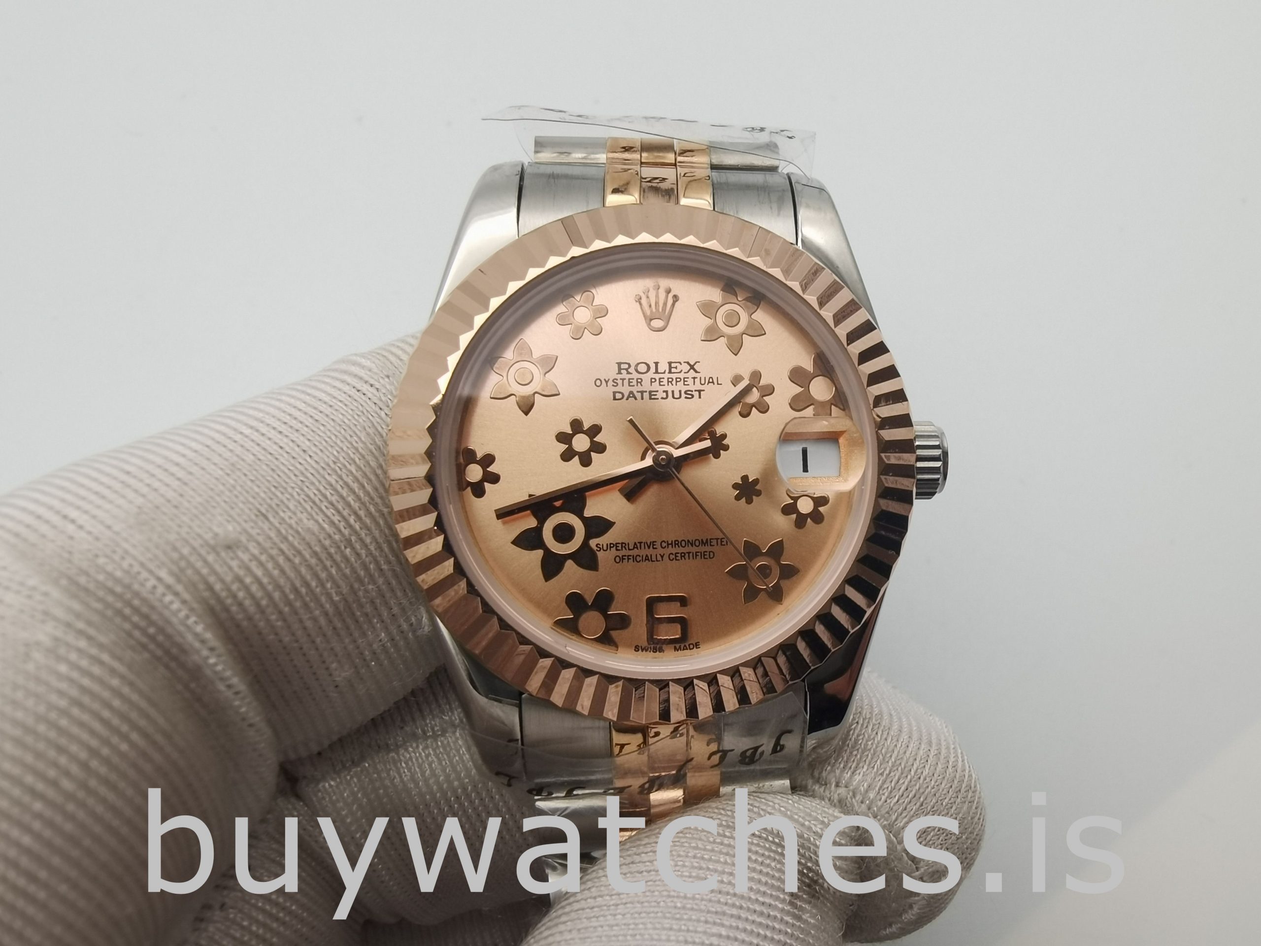 Rolex Datejust 178271 Unisex 31mm Pink Floral Dial Automatic Watch Rolex Datejust 178271 Unisex 31mm Pink Floral Dial Automatic Watch