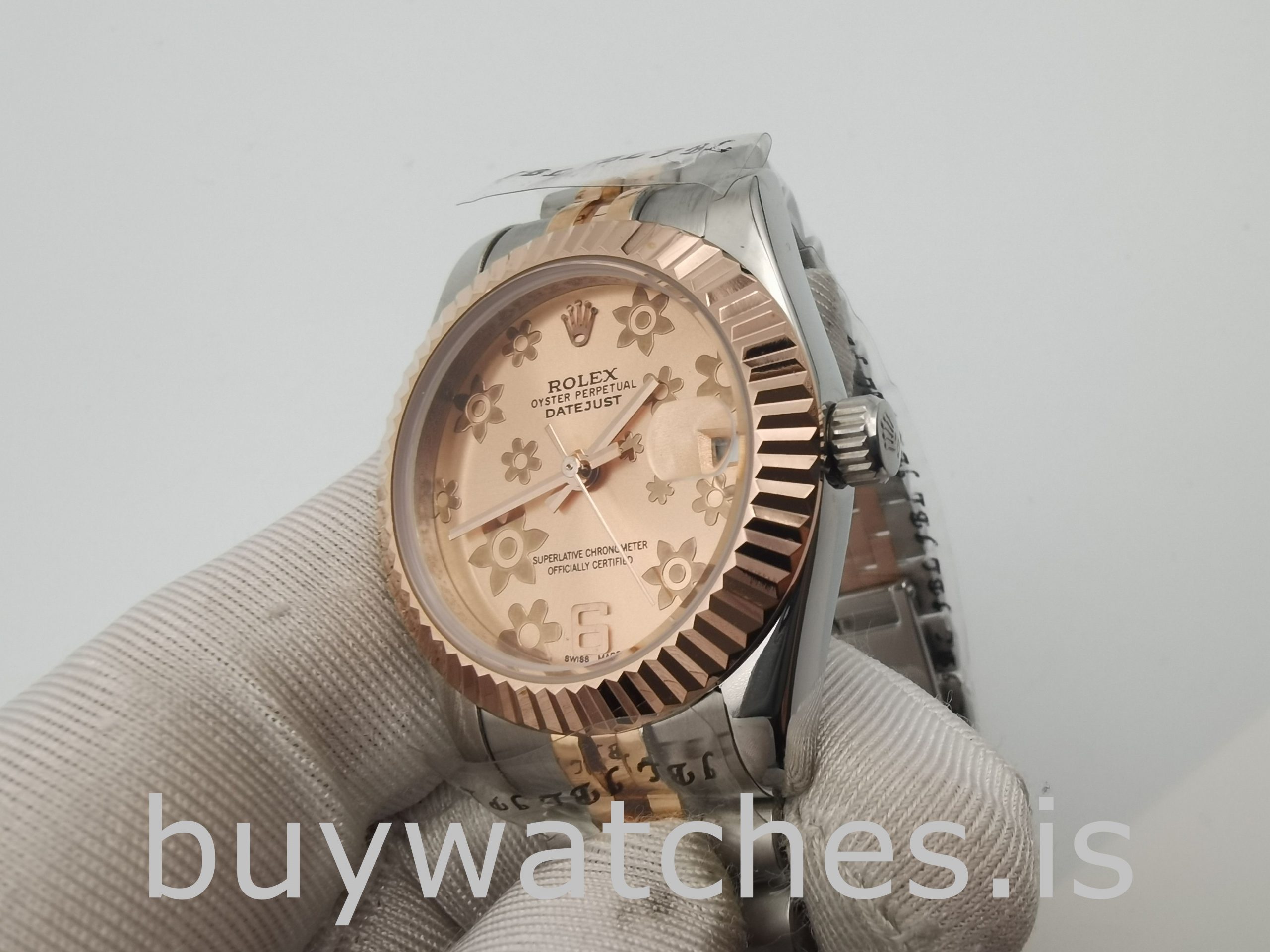 Rolex Datejust 178271 Unisex 31mm Pink Floral Dial Automatic Watch Rolex Datejust 178271 Unisex 31mm Pink Floral Dial Automatic Watch