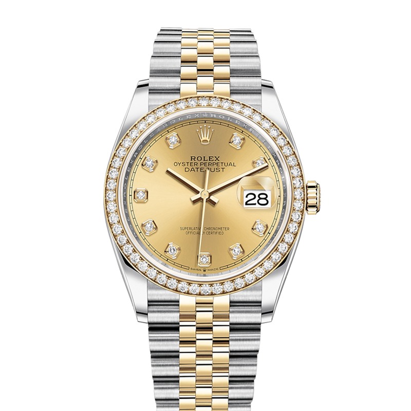 Rolex Datejust 126283RBR 36mm Champagne Dial Ladies Automatic Watch Rolex Datejust 126283RBR 36mm Champagne Dial Ladies Automatic Watch