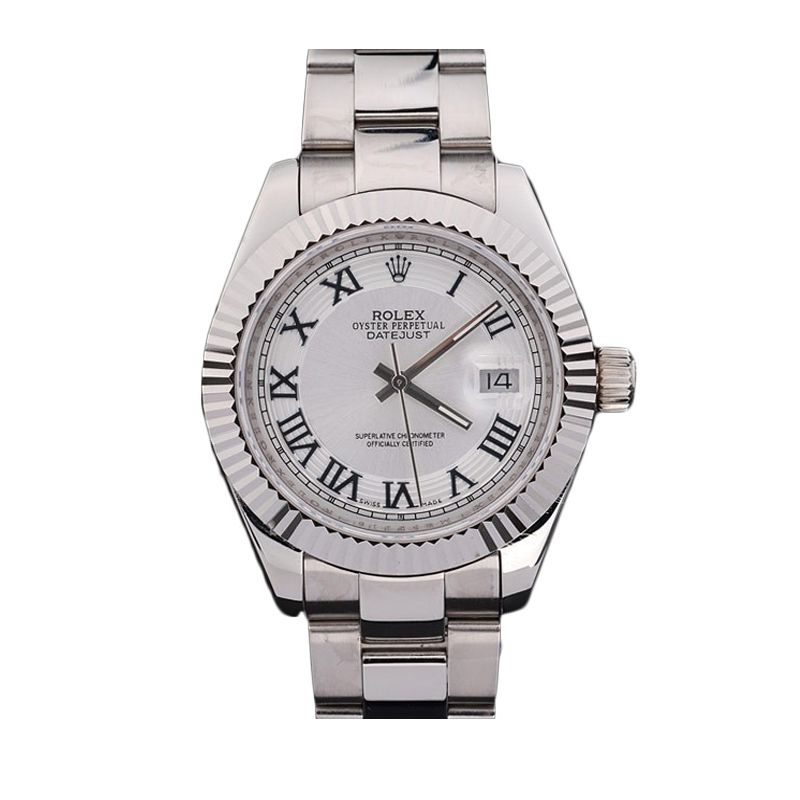 Rolex Datejust 4770 White Dial Men 41mm Roman Numeral Automatic Watch Rolex Datejust 4770 White Dial Men 41mm Roman Numeral Automatic Watch