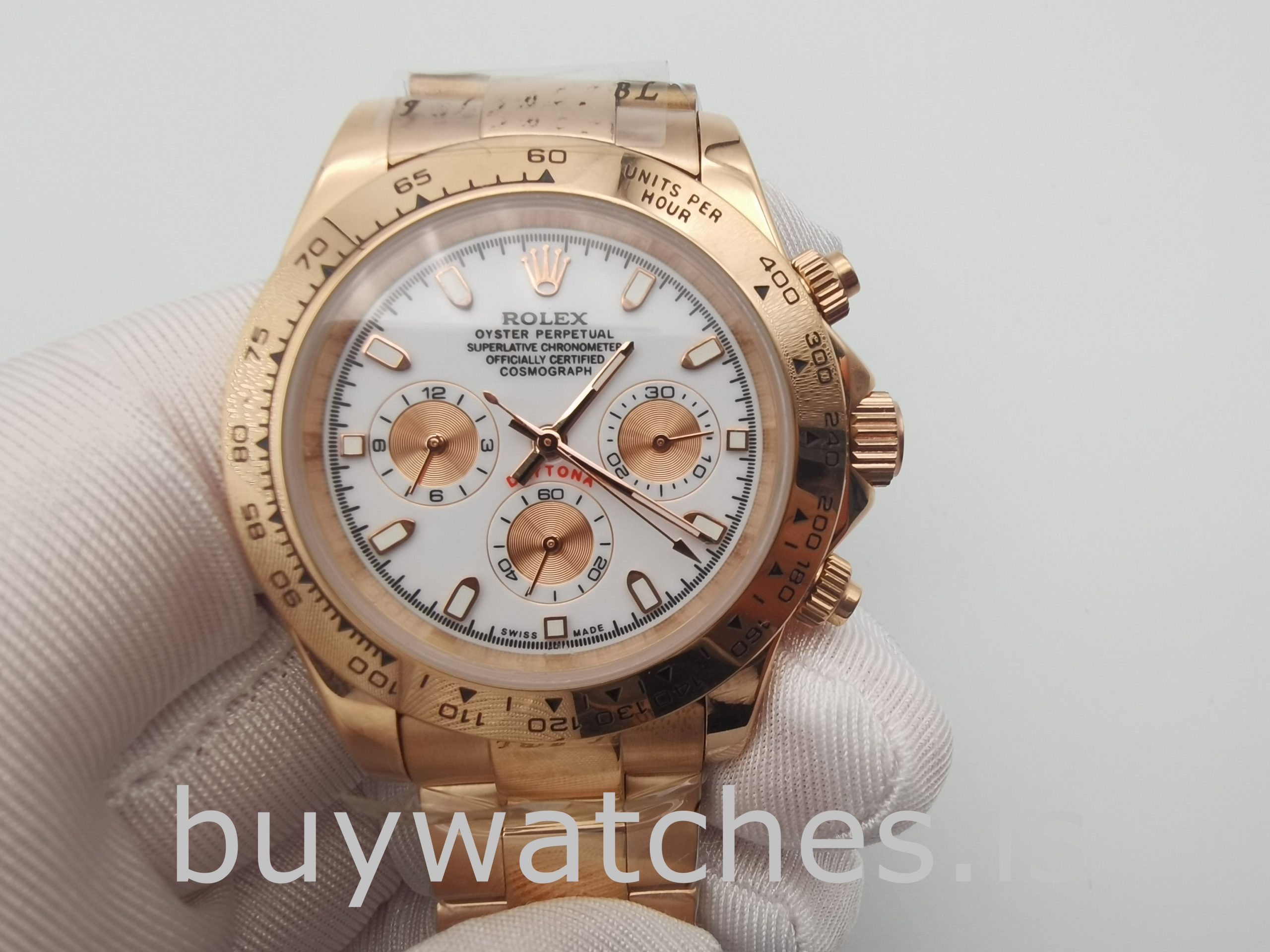 Rolex Daytona 116505 Men's 40mm Rose Gold Dial Automatic Watch Rolex Daytona 116505 Men's 40mm Rose Gold Dial Automatic Watch