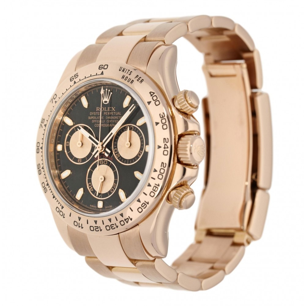 Rolex Daytona 116505 Mens Rose Gold 40mm Round Automatic Watch Rolex Daytona 116505 Mens Rose Gold 40mm Round Automatic Watch