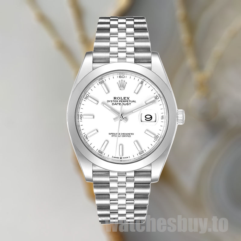 Rolex Datejust Men's 41mm m126300-0006 Silver-tone Jubilee Bracelet - Image 2