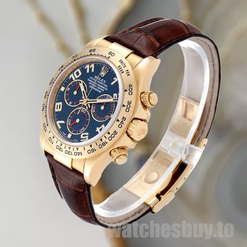 Rolex Daytona Men's 40mm 116518 Gold-tone Blue Dial - Image 3