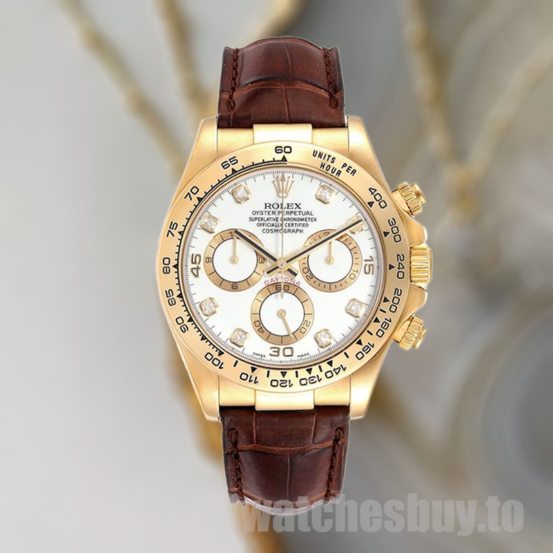Rolex Daytona Men's 40mm 116518-0001 Watch White Dial - Image 2