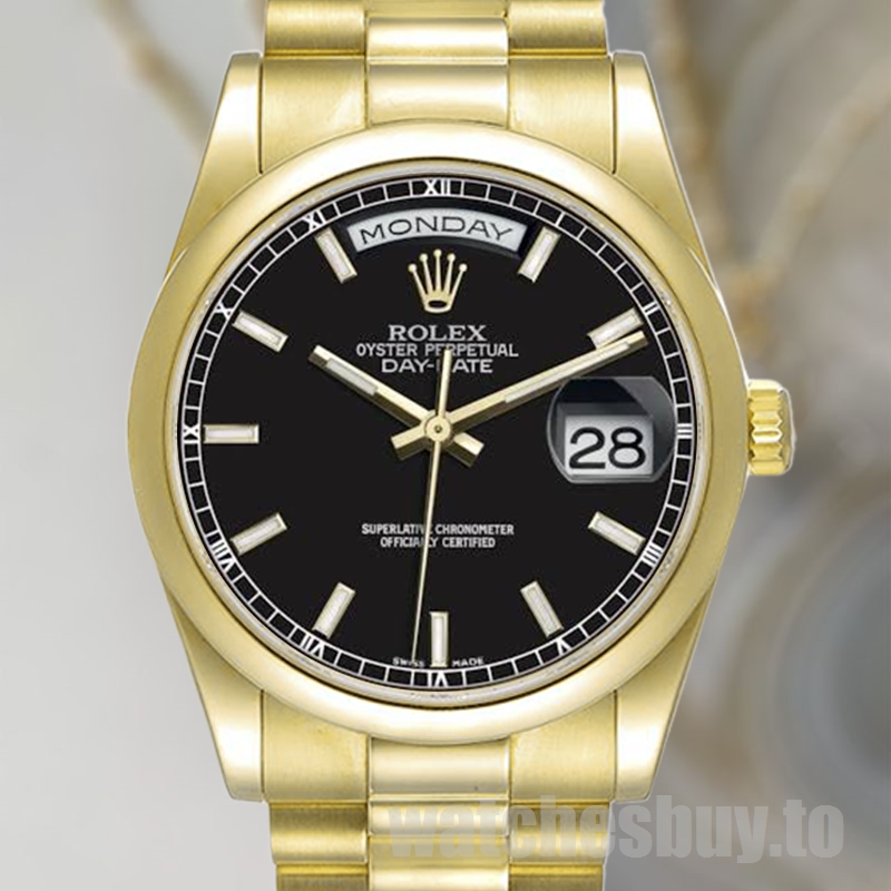 Rolex Day-Date 118208 Men's 36mm President Bracelet Automatic