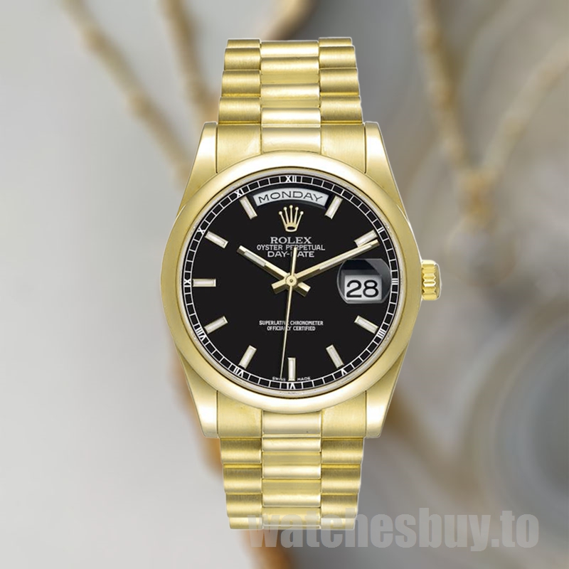 Rolex Day-Date 118208 Men's 36mm President Bracelet Automatic - Image 2