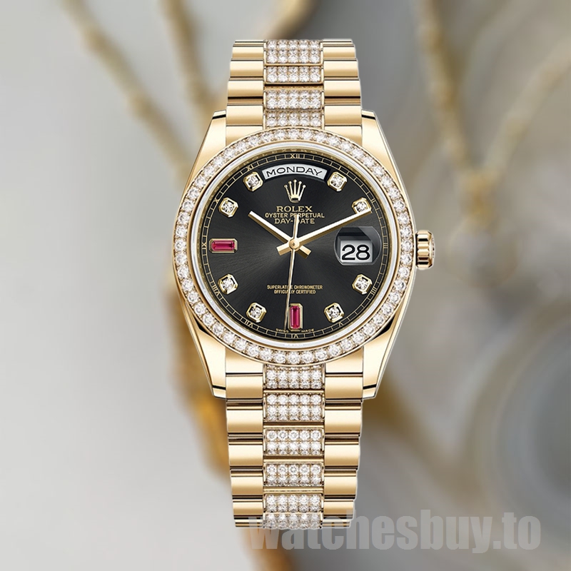 Rolex Day-Date 36mm m118348-0149 Men's Gold-tone President Bracelet - Image 2