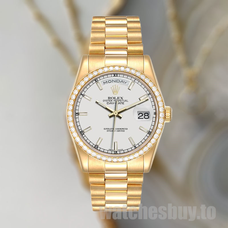 Rolex Day-Date m118348-0098 36mm Men's President Bracelet - Image 2