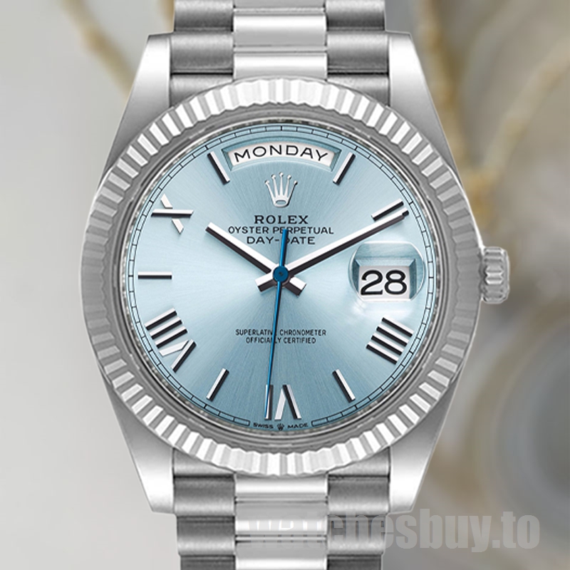 Rolex Day-Date M228236-0012 40mm Men's President Bracelet Blue Dial