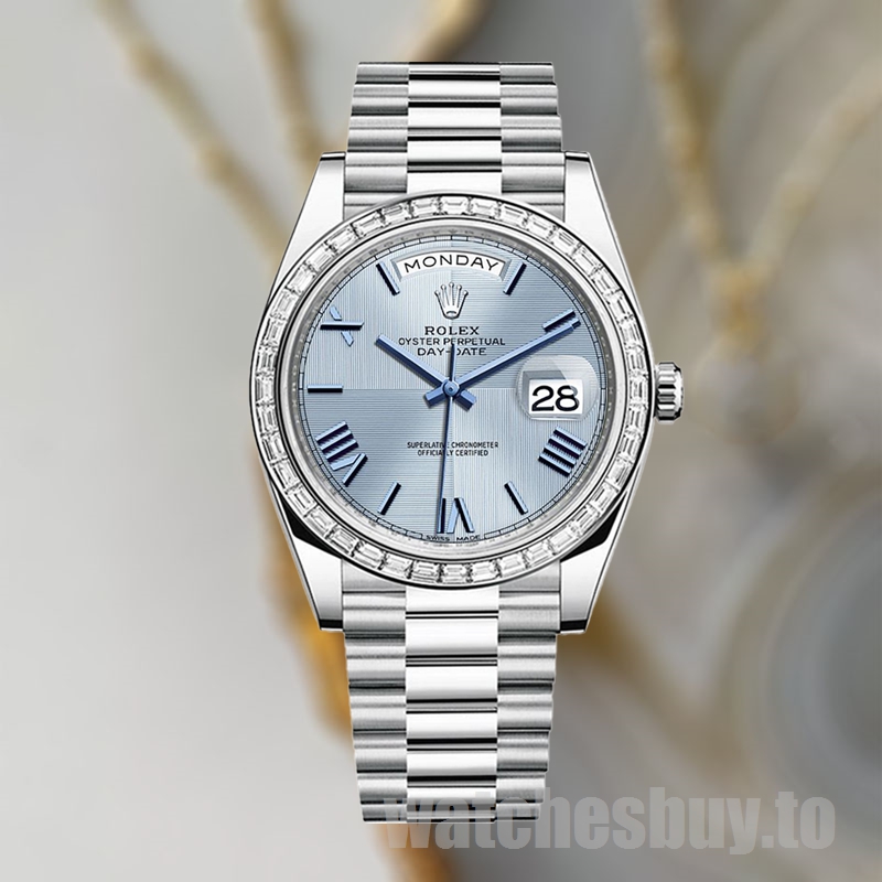 Rolex Day-Date m228396tbr-0004 Men's 40mm Silver-tone - Image 2