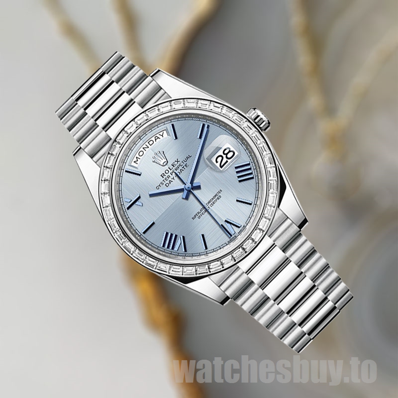 Rolex Day-Date m228396tbr-0004 Men's 40mm Silver-tone - Image 3