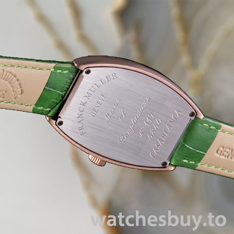 Franck Muller Casablanca Ladies 40mm 5850 Green Dial Stainless Steel - Image 4