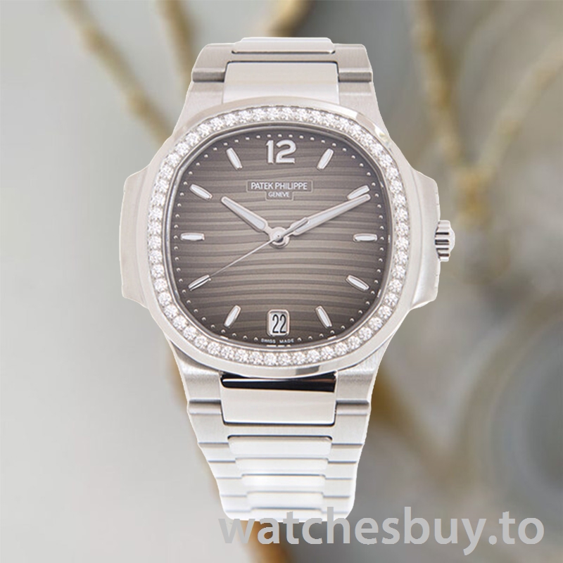 Patek Philippe Nautilus Ladies 32mm 7118/1200A-011 Silver-tone Bracelet - Image 2